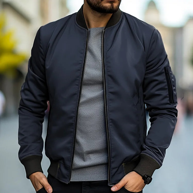 Men's bomber jacket with arm pocket – Jaron autumn edition