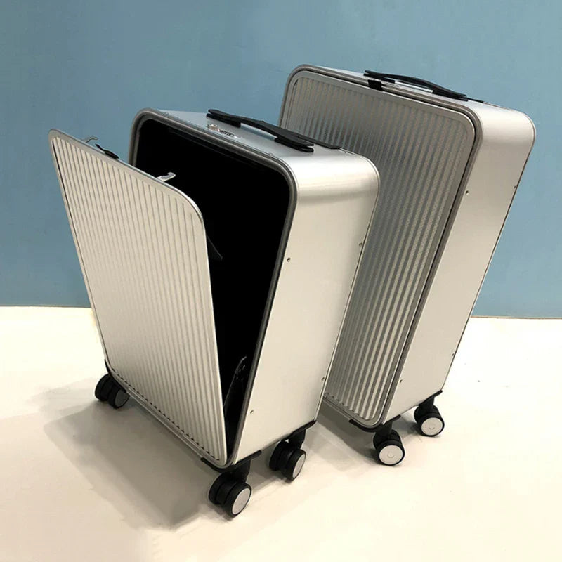 100% Aluminium hard-shell case – Valparaíso-Silver-XS (34 L)-State of Style