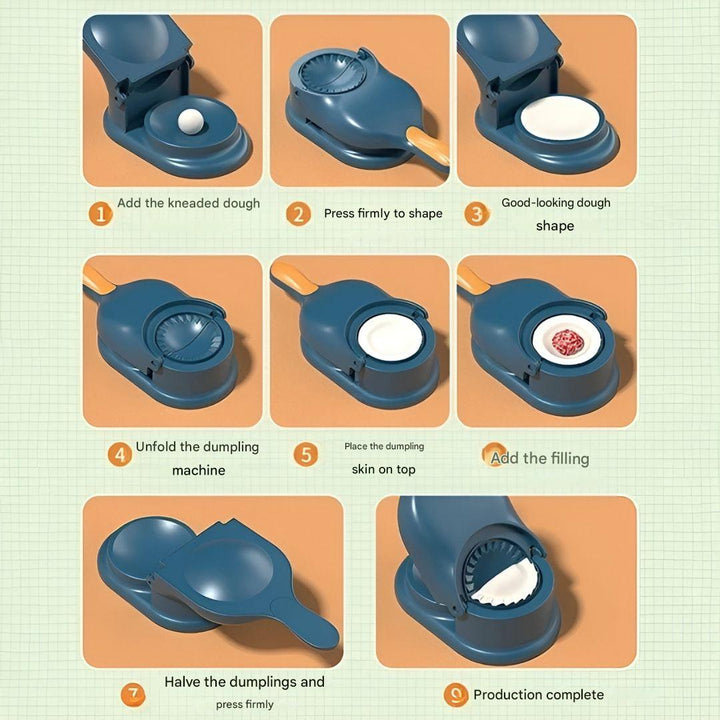 2-in-1 Dumpling Machine - DumplingMaster-Blue-State of Style
