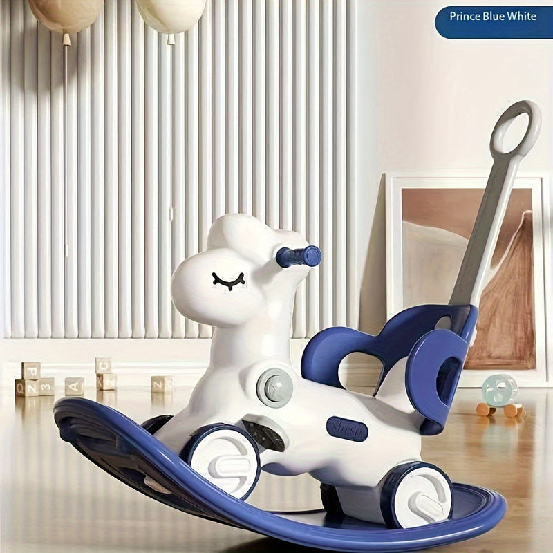 2-in-1 Rocking Horse & Balance Bike – WobbiRider-Dark blue-State of Style