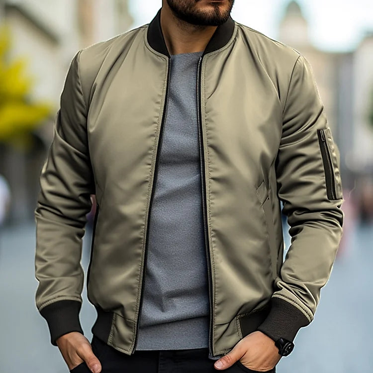 Men's bomber jacket with arm pocket – Jaron autumn edition