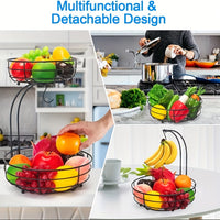 2 Tier Fruit Bowl With Hook - FruityStack