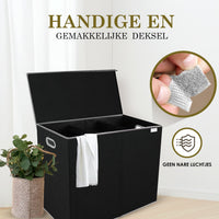3-Compartment Laundry Hamper with Lid-State of Style