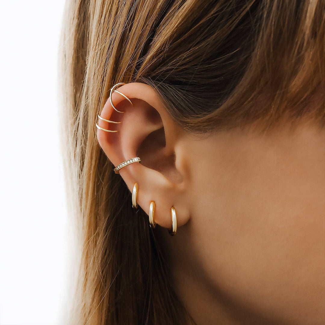 3-Ring Earring Set - Triella-Silver-State of Style