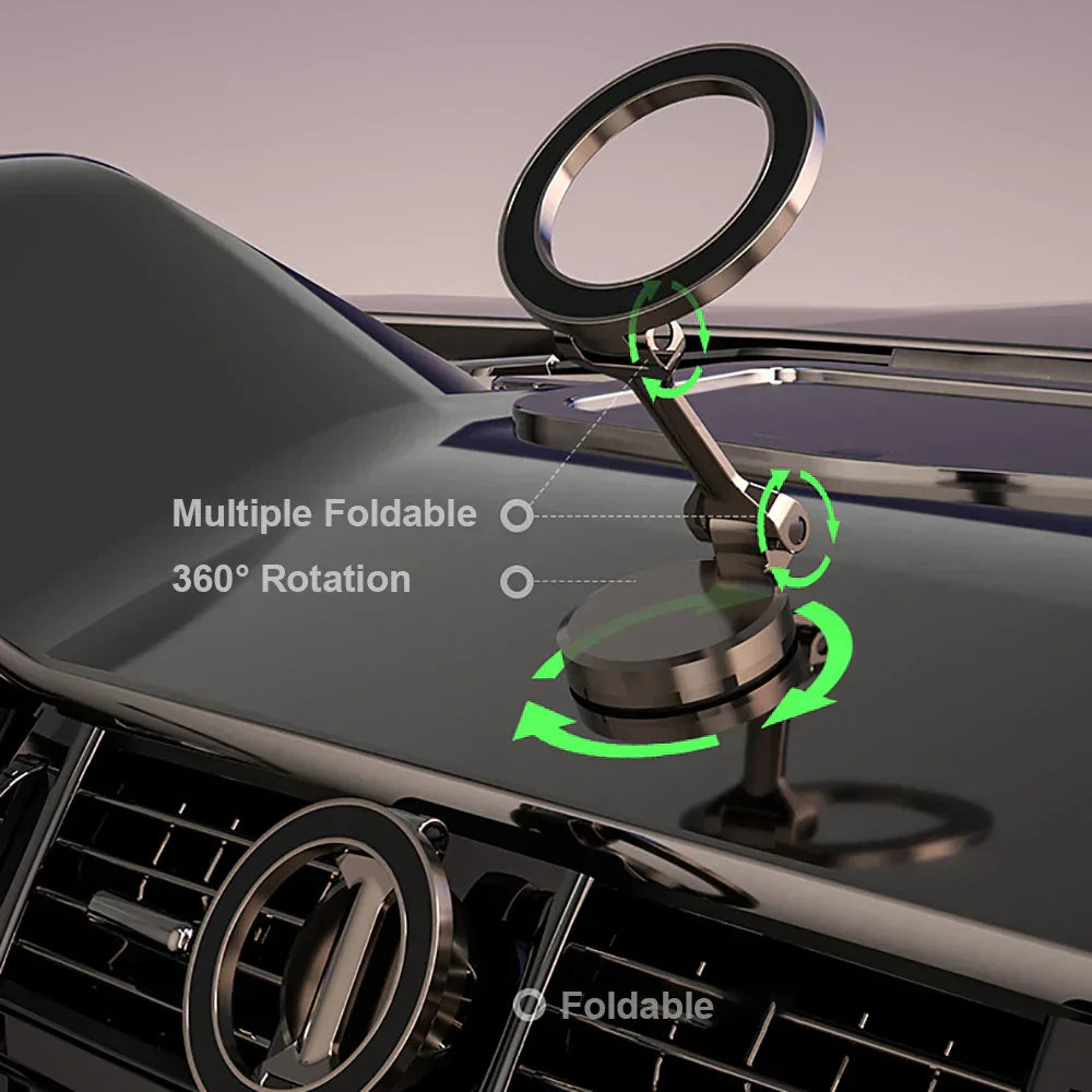 360° Foldable Magnetic Car Phone Holder - Strong & Adjustable-State of Style