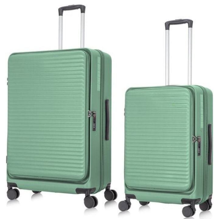 2-piece hard-shell suitcase set with laptop compartment – Berlin