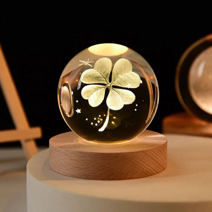 3D Crystal Mood Light - GlowCryst-Saturn 6CM-State of Style