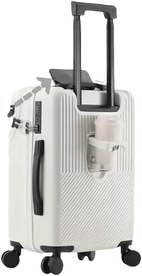 Hard Shell Carry-On with Cup Holder, USB Port & TSA Lock