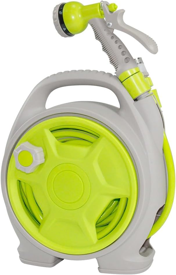 Compact Garden Hose Reel Set with 15m Pipe – Corvina