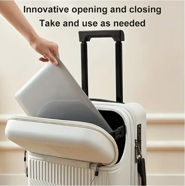 Hard Shell Carry-On with Cup Holder, USB Port & TSA Lock
