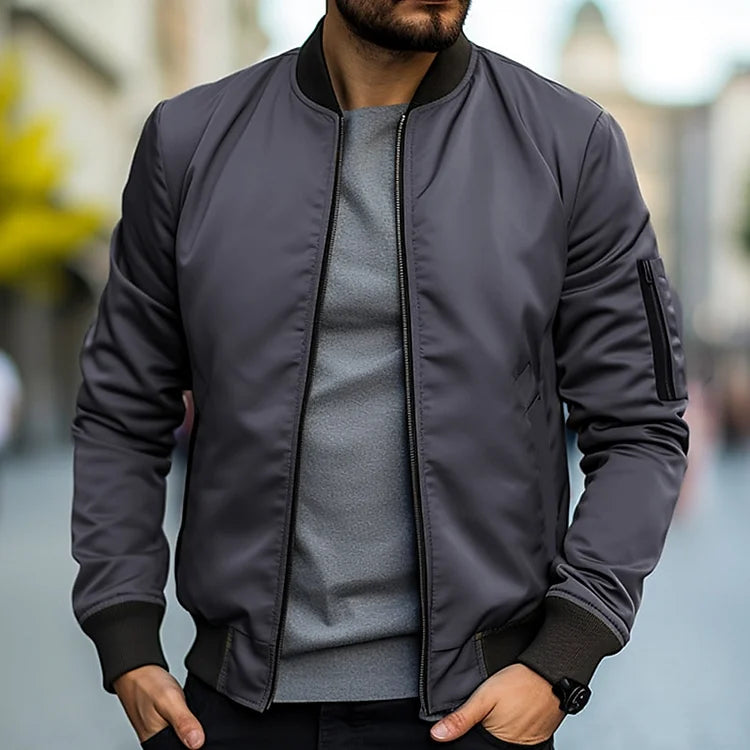 Men's bomber jacket with arm pocket – Jaron autumn edition