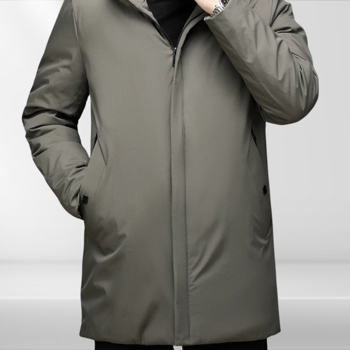 Classic men's hoodie jacket with duck down filling – Matteo