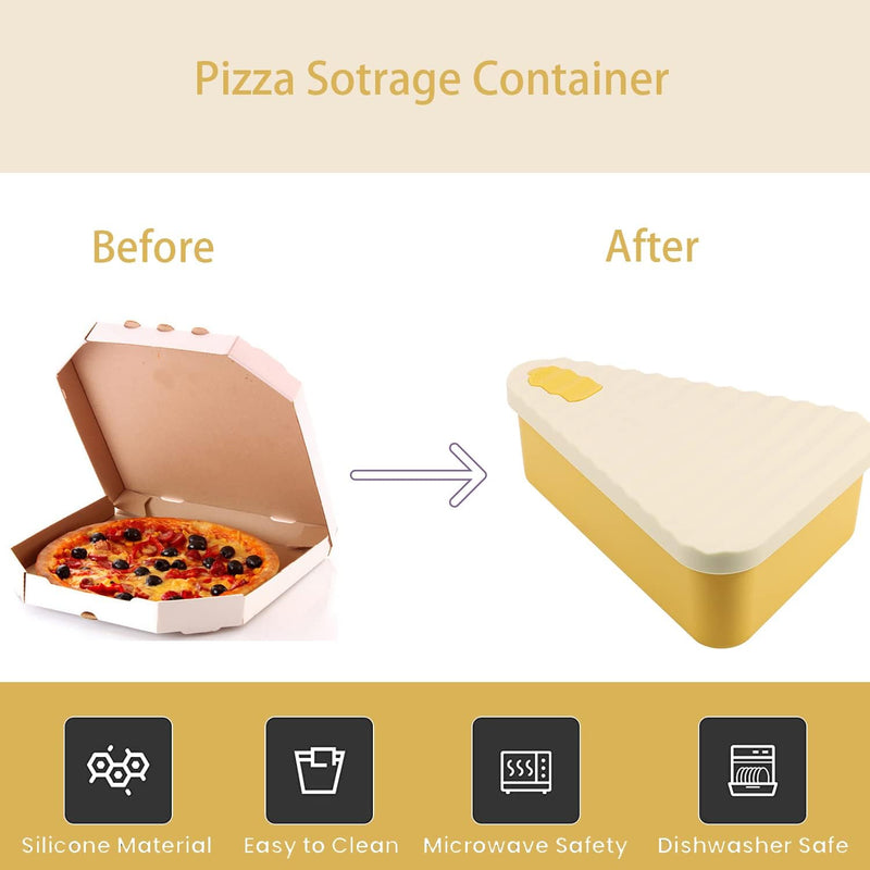 Reusable Pizza Storage Container with 2 Trays – SliceSafe (1+1 FREE)