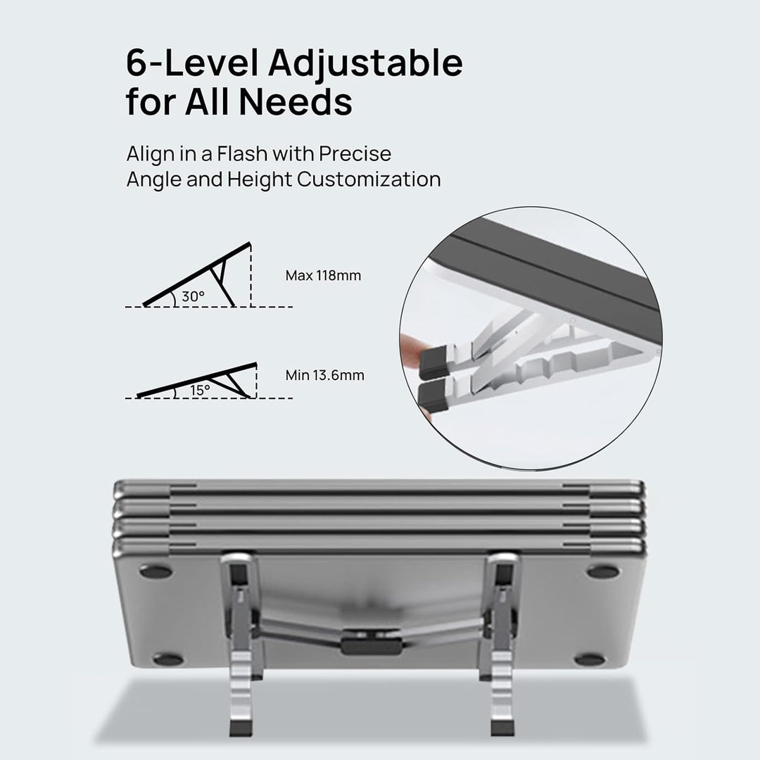 Adjustable Laptop Stand – Foldable Cooling Notebook Mount for Office & Travel – Orvane