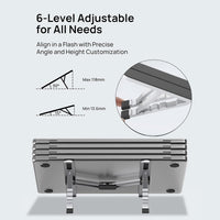 Adjustable Laptop Stand – Foldable Cooling Notebook Mount for Office & Travel – Orvane