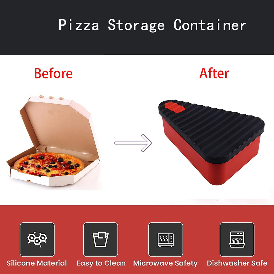 Reusable Pizza Storage Container with 2 Trays – SliceSafe (1+1 FREE)