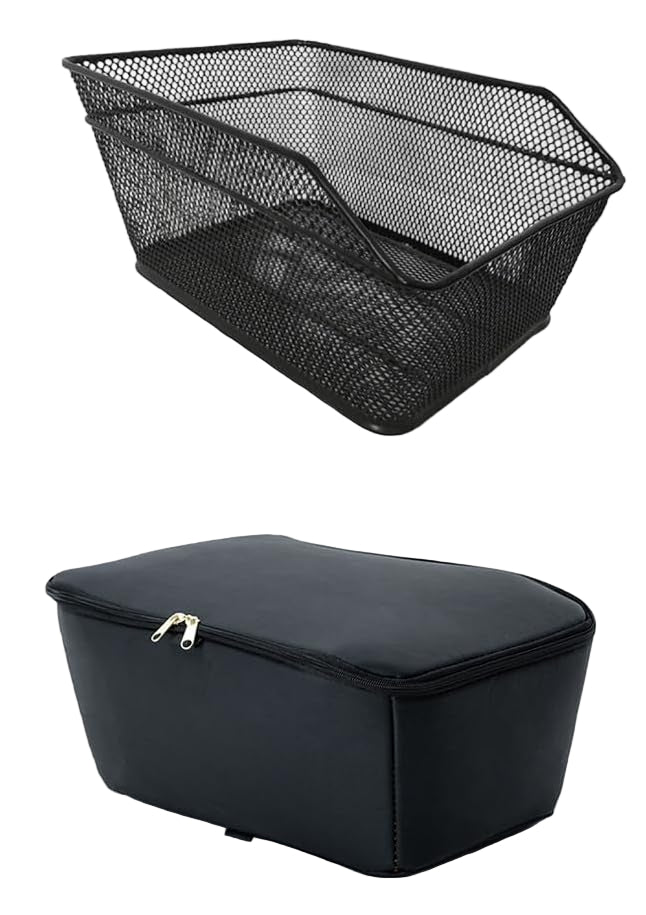 Waterproof Rear Bike Basket with Rainproof Cover – Velora