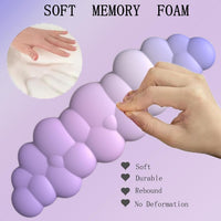 Cloud-Shaped Ergonomic Wrist Rest Set with Mouse Pad & Coaster – Zeyora