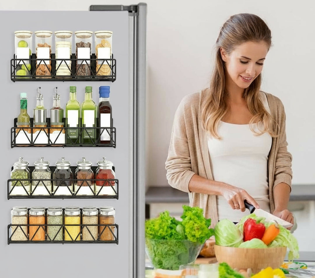 No-Drill Magnetic Spice Rack Set – Vespera