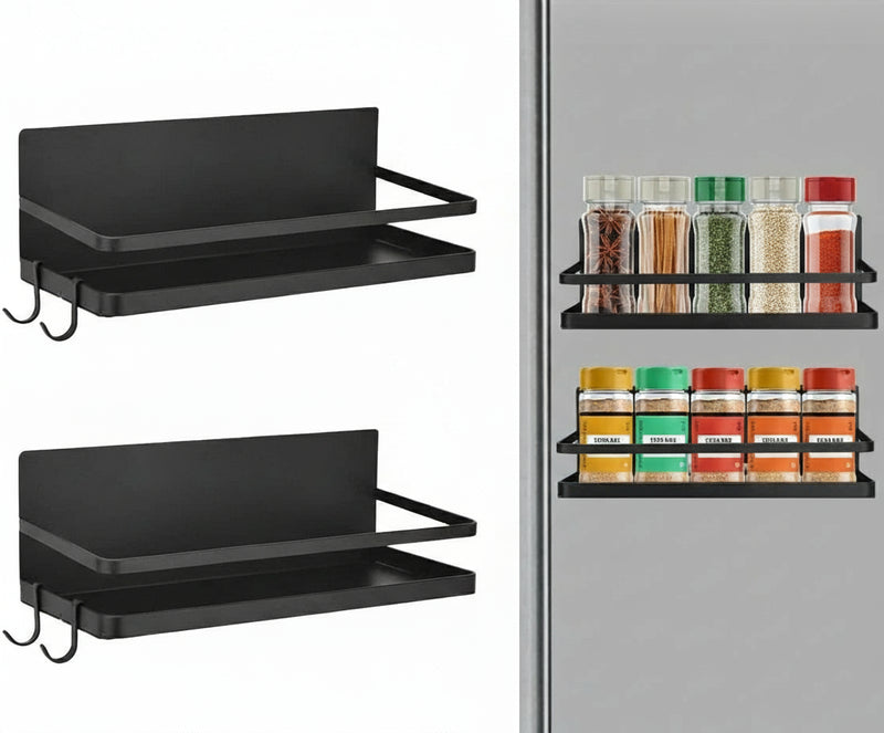 No-Drill Magnetic Spice Rack Set – Vespera
