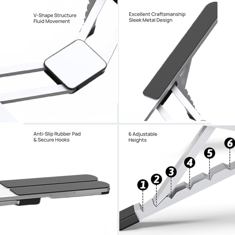 Adjustable Laptop Stand – Foldable Cooling Notebook Mount for Office & Travel – Orvane