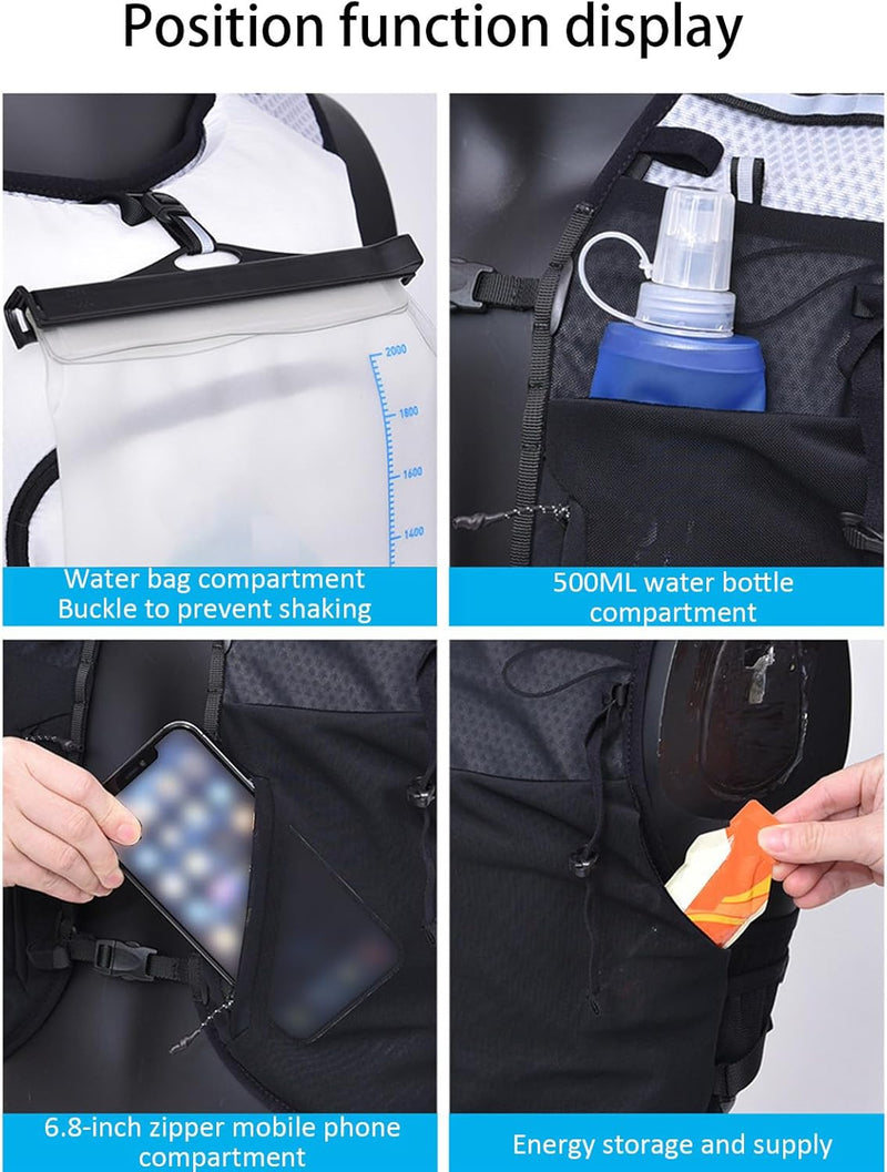Running Vest Backpack – Lightweight Hydration Pack for Trail & Cycling – Alvory
