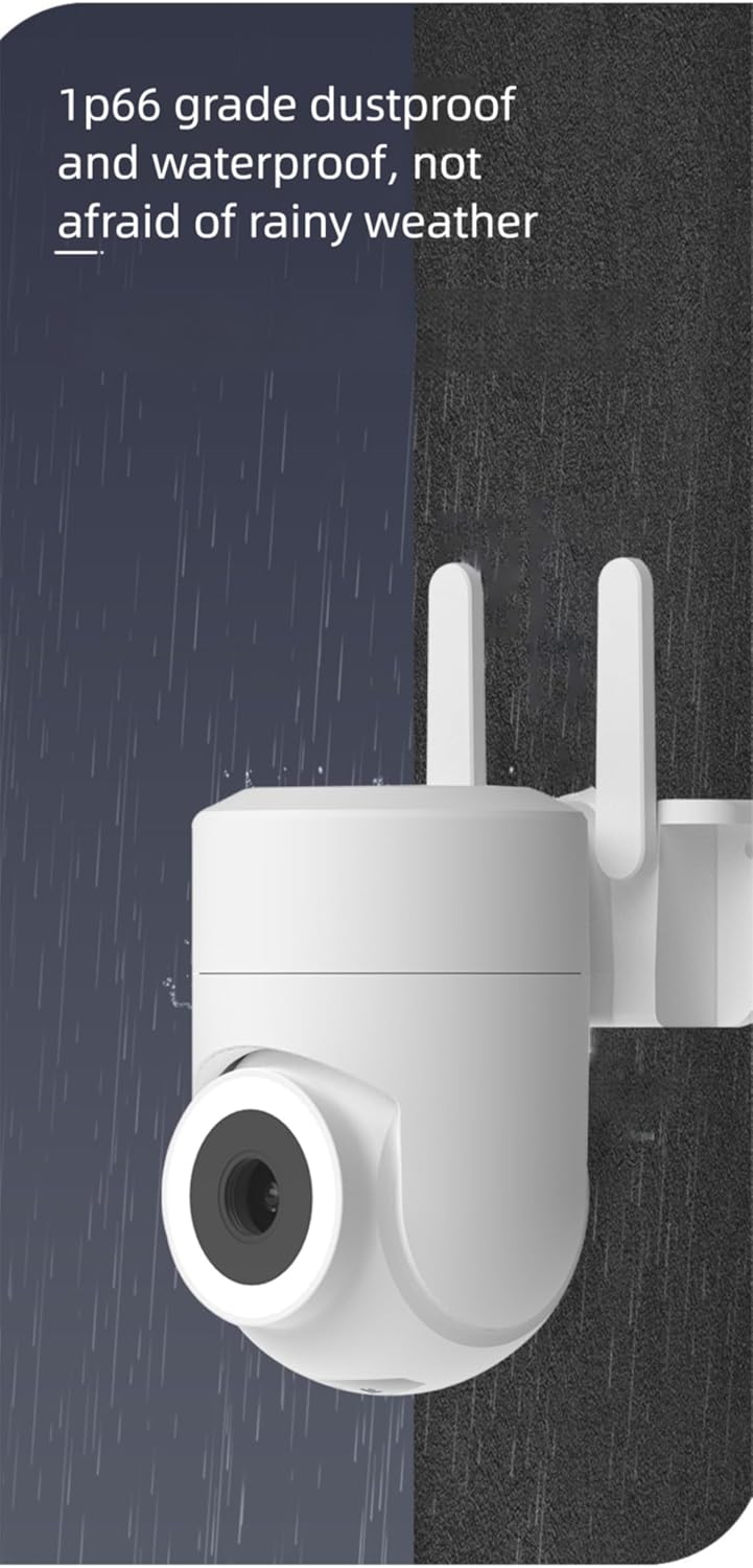 Outdoor & Indoor Security Camera 2K 355° View with Night Vision