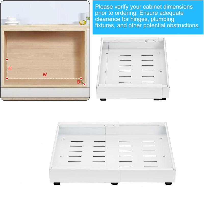 2 Pack Pull-Out Cabinet Drawers – StoreEase