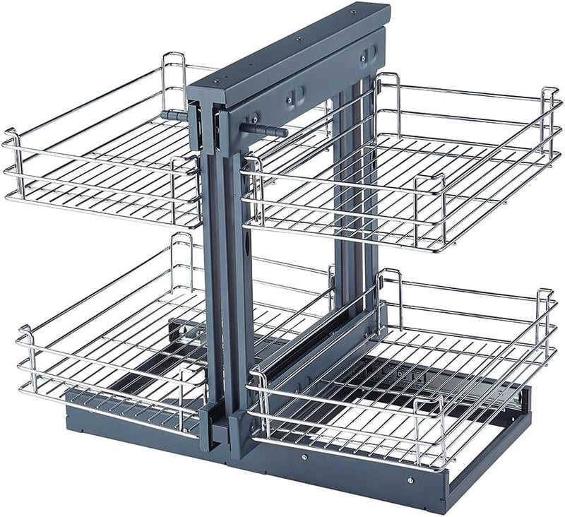 Robust Carbon Steel Blind Corner Cabinet Pull Out Shelf – Zevora