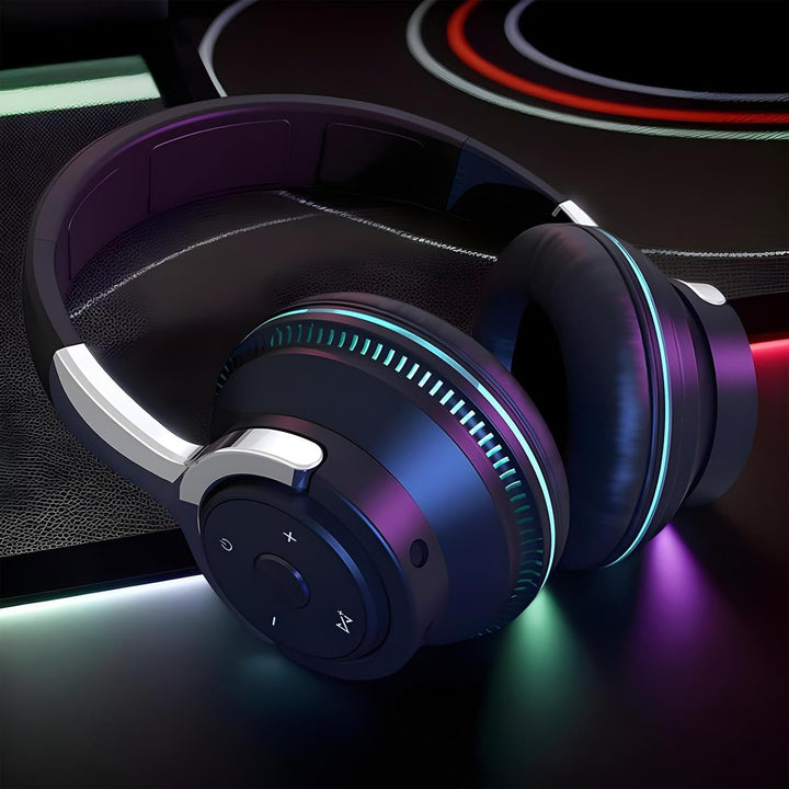Foldable Wireless Headset with RGB Lights – Sonvix (1+1 FREE)