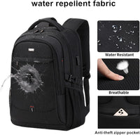 Water-Resistant Laptop & Travel Backpack with Organised Compartments