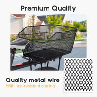 Waterproof Rear Bike Basket with Rainproof Cover – Velora