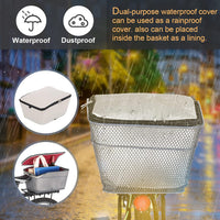 Waterproof Rear Bike Basket with Rainproof Cover – Velora