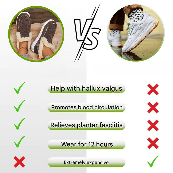 Ladies' comfort shoes with plush lining – Valeria