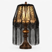 Black Lace Lampshade Cover - Macabral