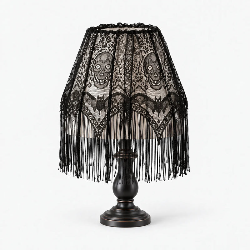 Black Lace Lampshade Cover - Macabral