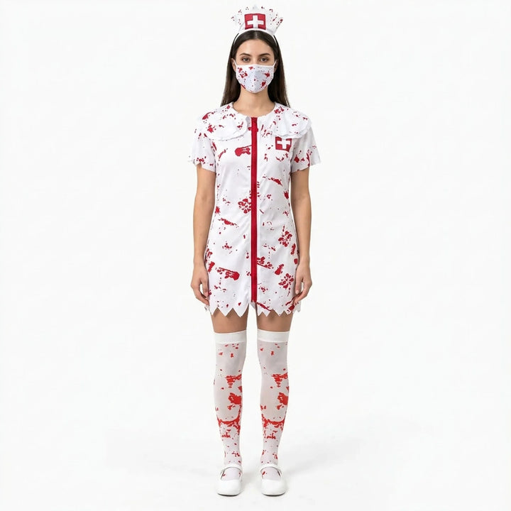 Blood-Spattered Hospital Costume - Zombedi