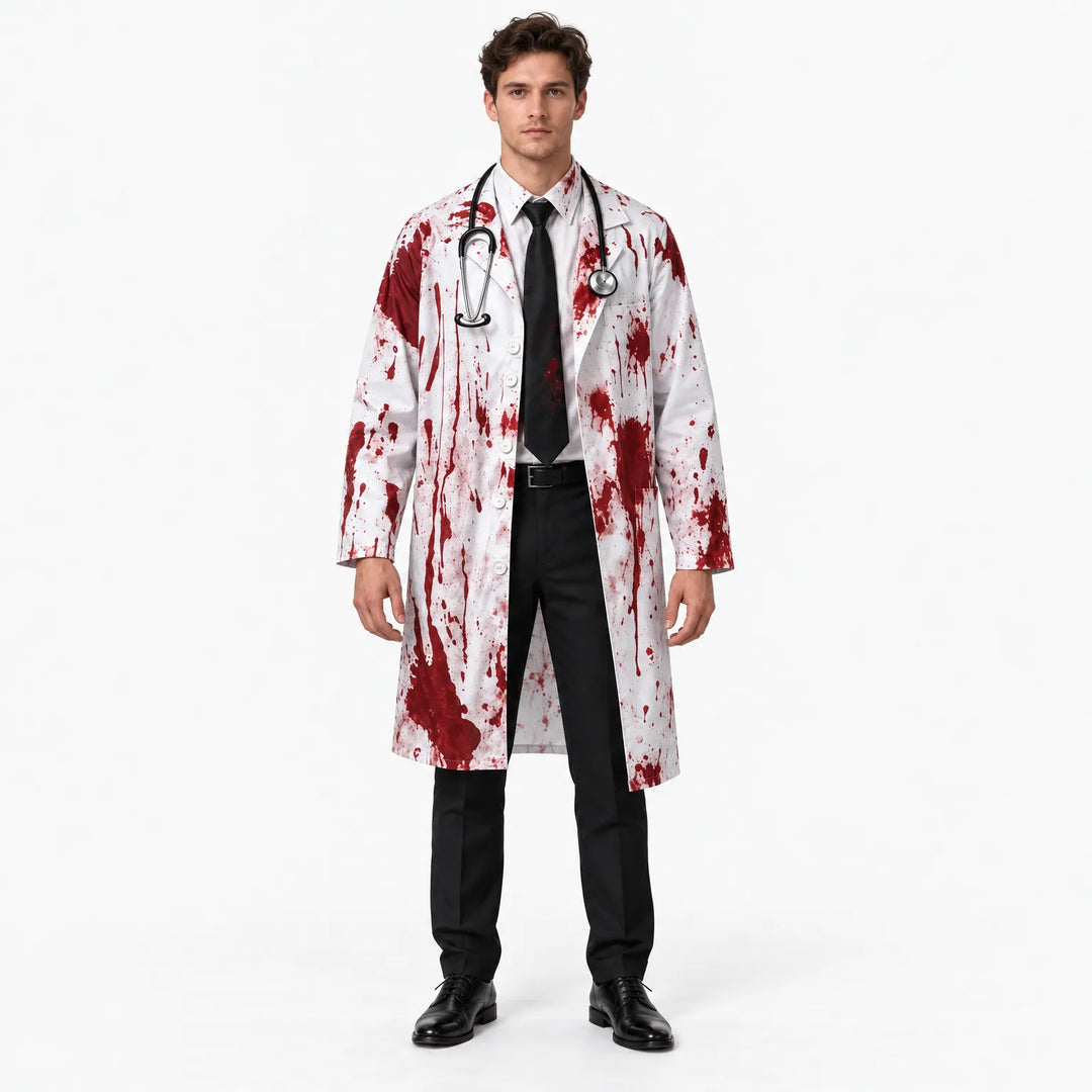 Blood-Spattered Hospital Costume - Zombedi