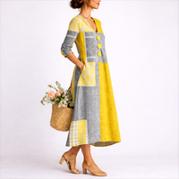 Colour Block Midi Dress - Sally