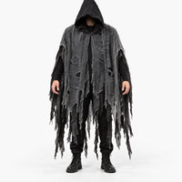 Distressed Hooded Cloak - Grimward