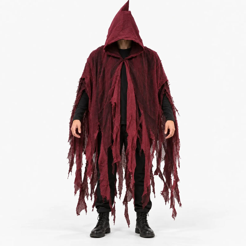 Distressed Hooded Cloak - Grimward