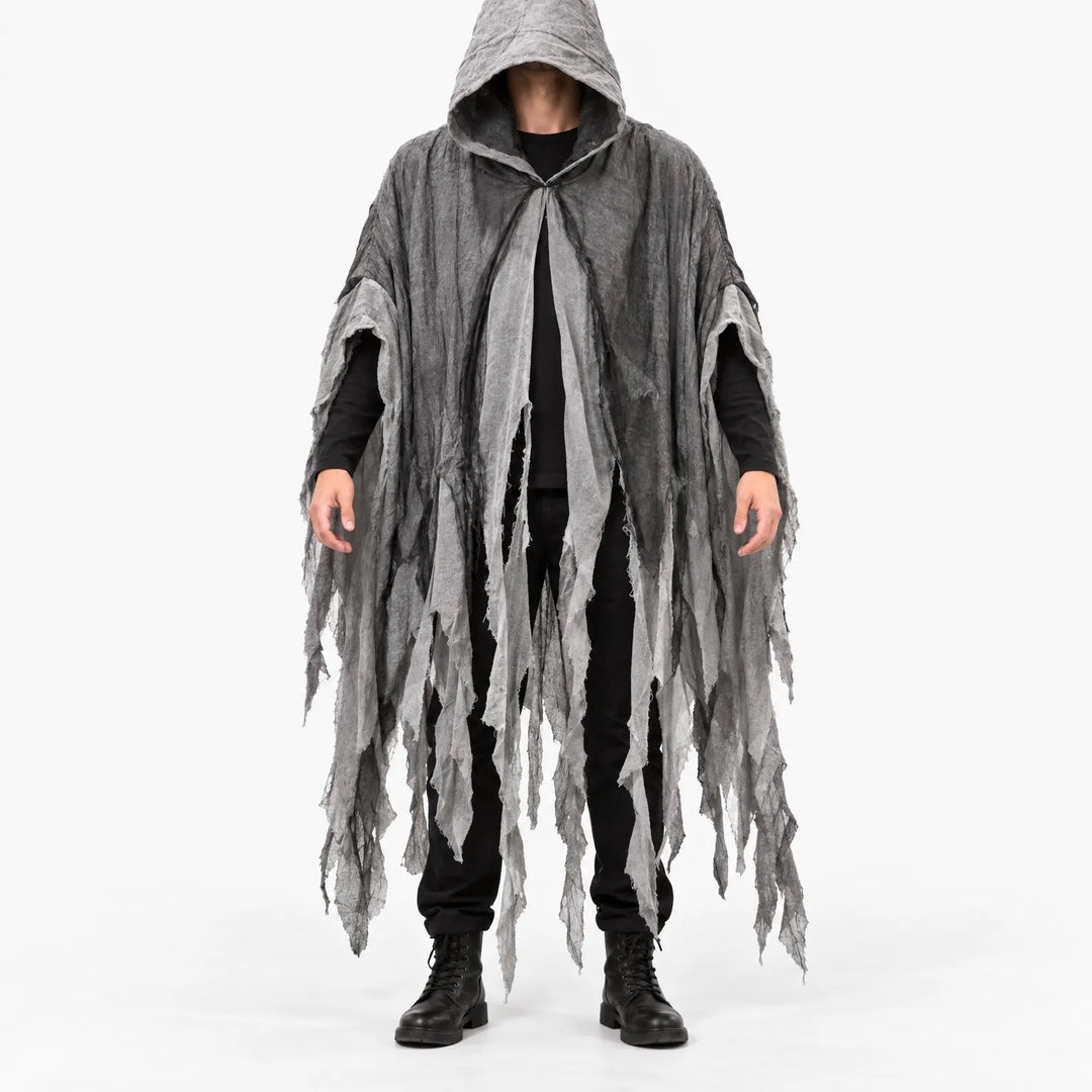 Distressed Hooded Cloak - Grimward