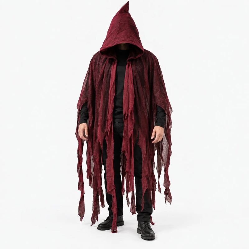 Distressed Hooded Cloak - Grimward