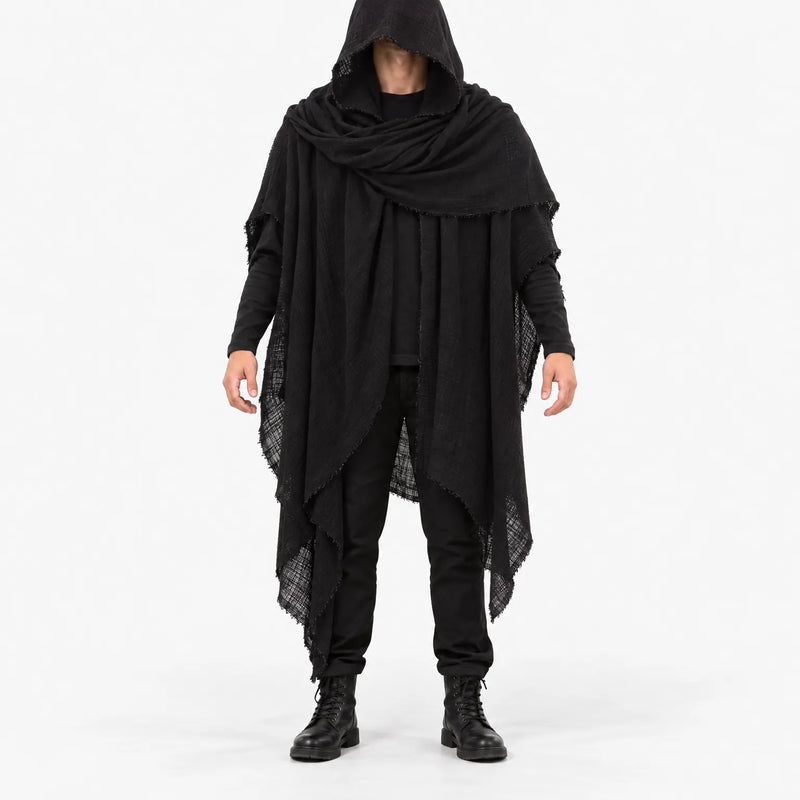 Distressed Hooded Cloak - Grimward