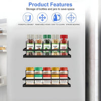 No-Drill Magnetic Spice Rack Set – Vespera