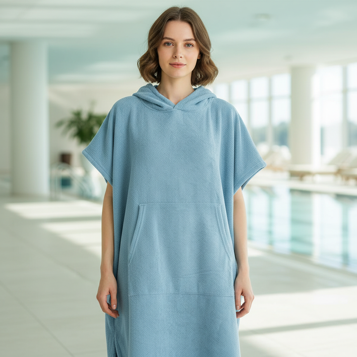 Geräumiger Handtuch-Poncho - KangarooCover