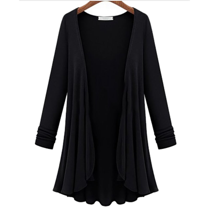 Ladies' cardigan with ruffles – Autumn Magic Elena
