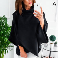 Asymmetrical women's turtleneck sweater – Autumn Magic Mara