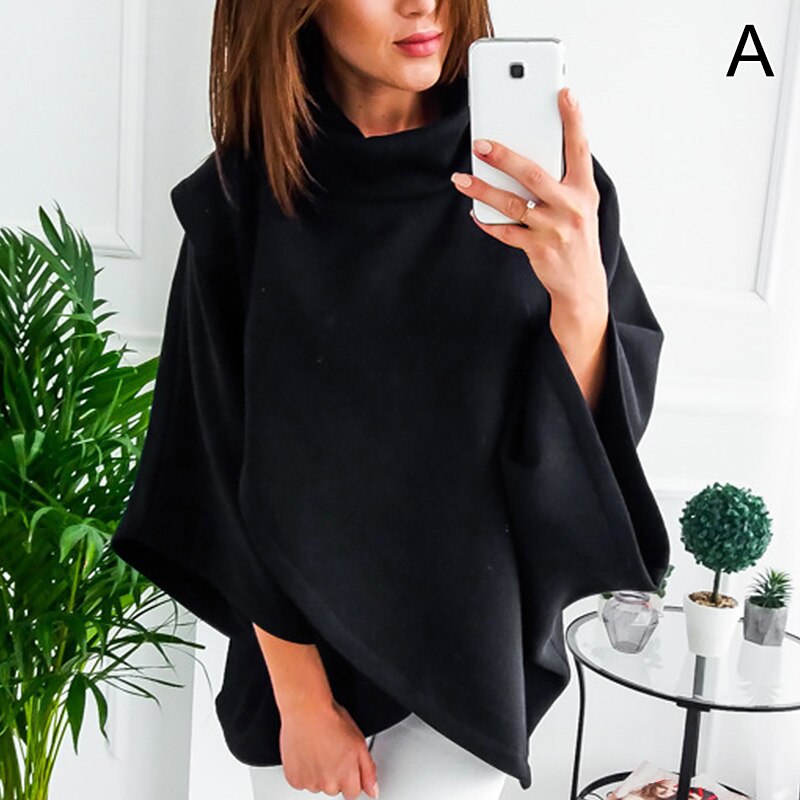 Asymmetrical women's turtleneck sweater – Autumn Magic Mara