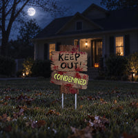 Halloween Garden Warning Signs - Dreadwood